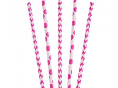 TPSC 8mm 200mm Pink Zig Zag/Dots