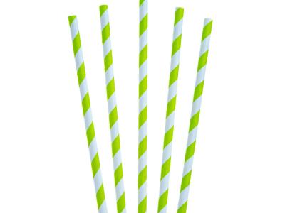 TPSC 8mm 200mm Lime/White Striped